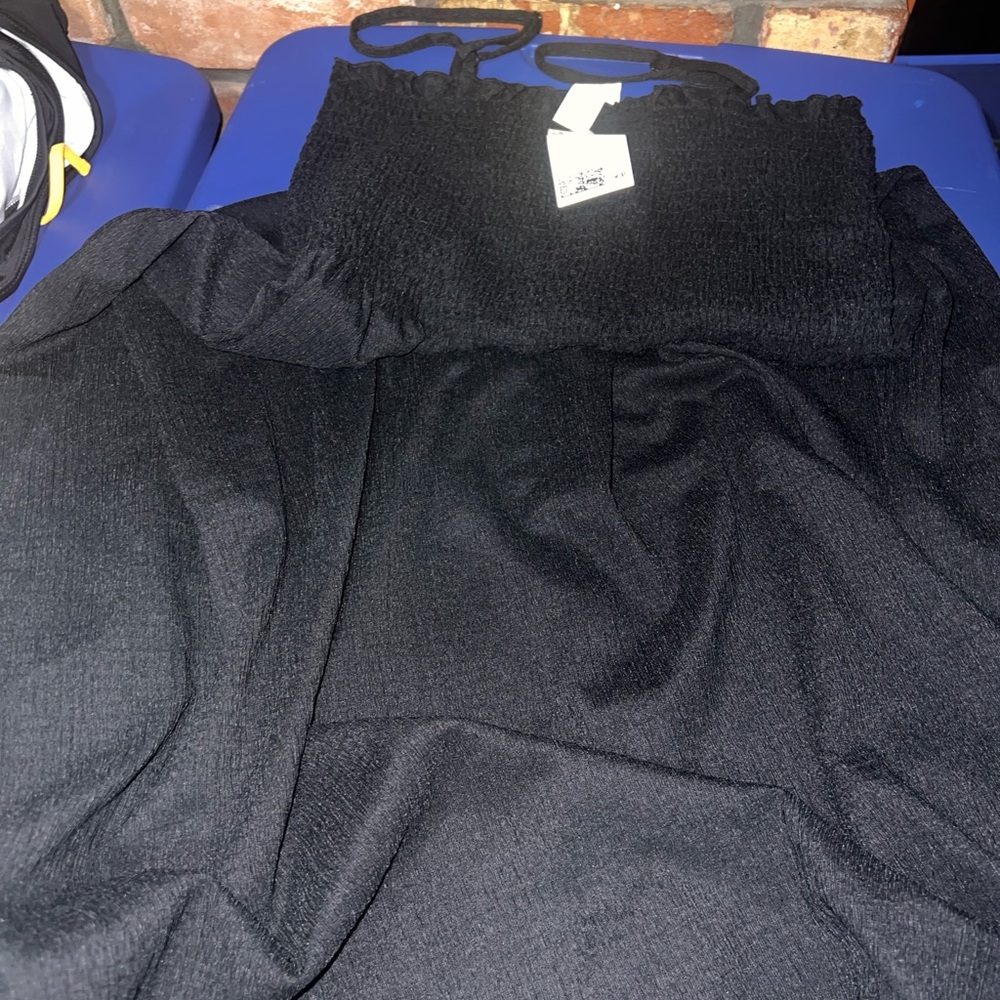 NWT H&M Black Spaghetti strap dress